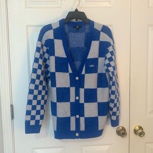 Vans Size Small Checkered Sweater with Pockets